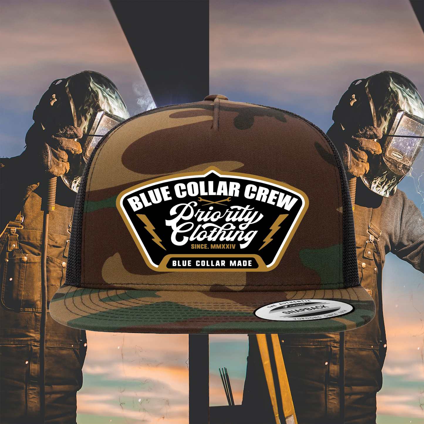 BLUE COLLAR CREW CAMO