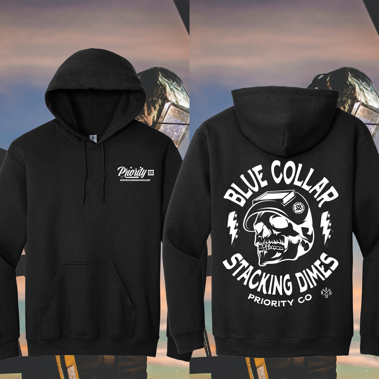 STACKING DIMES HOODIE