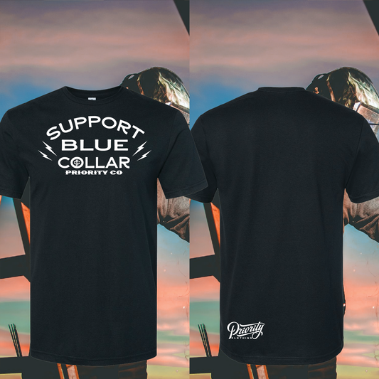 SUPPORT BLUE COLLAR TEE