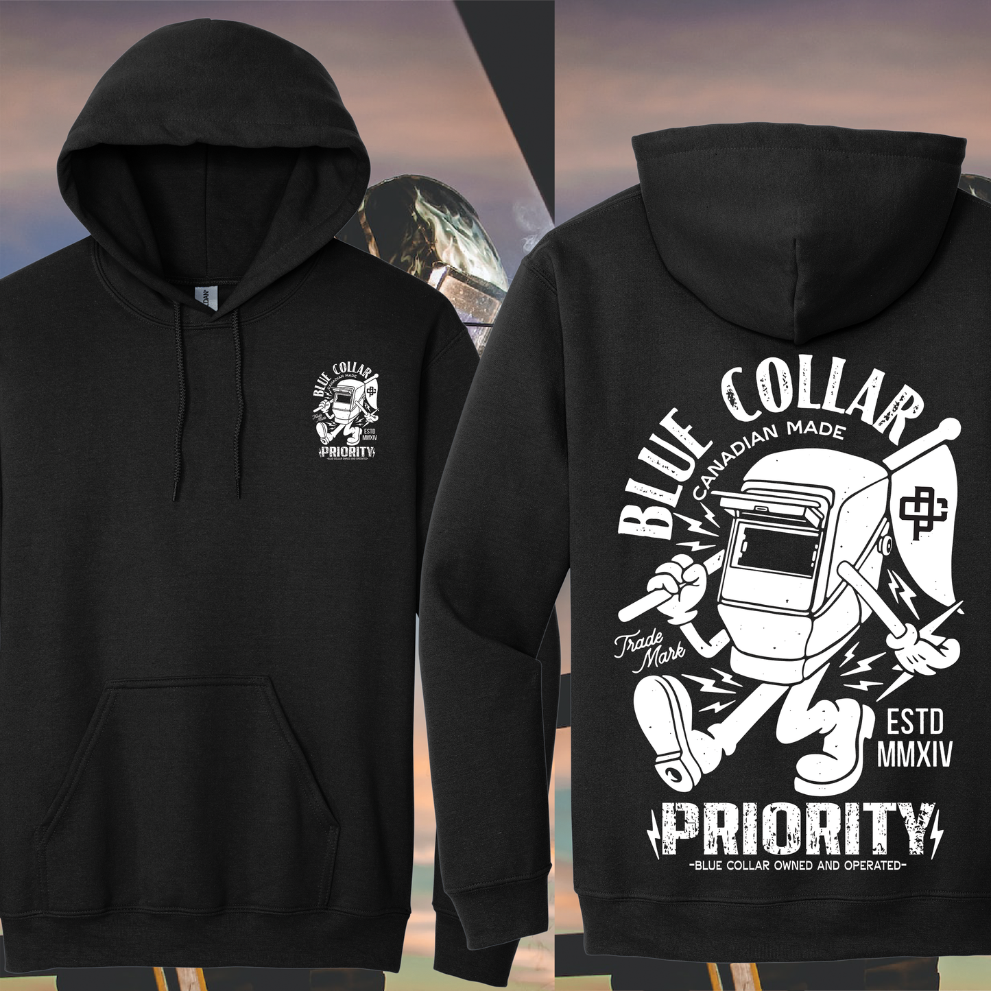 WELDMAN HOODIE BLACK