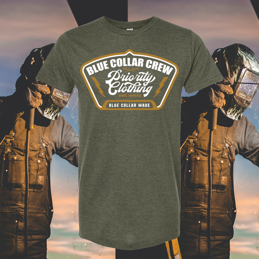 BLUE COLLAR BADGE T SHIRT