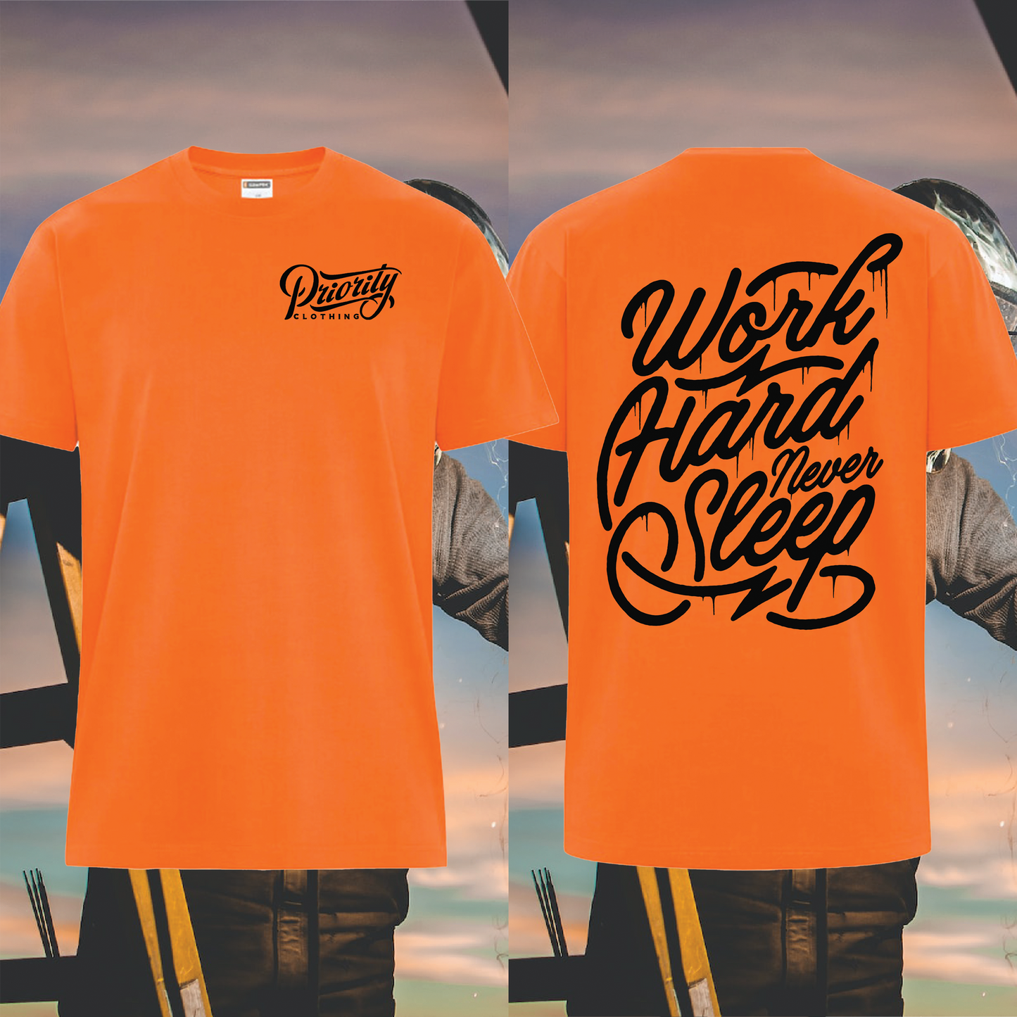 NEVER SLEEP HI VIS ORANGE