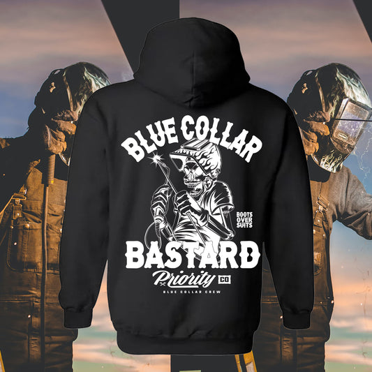 BLUE COLLAR BASTARD HOODIE