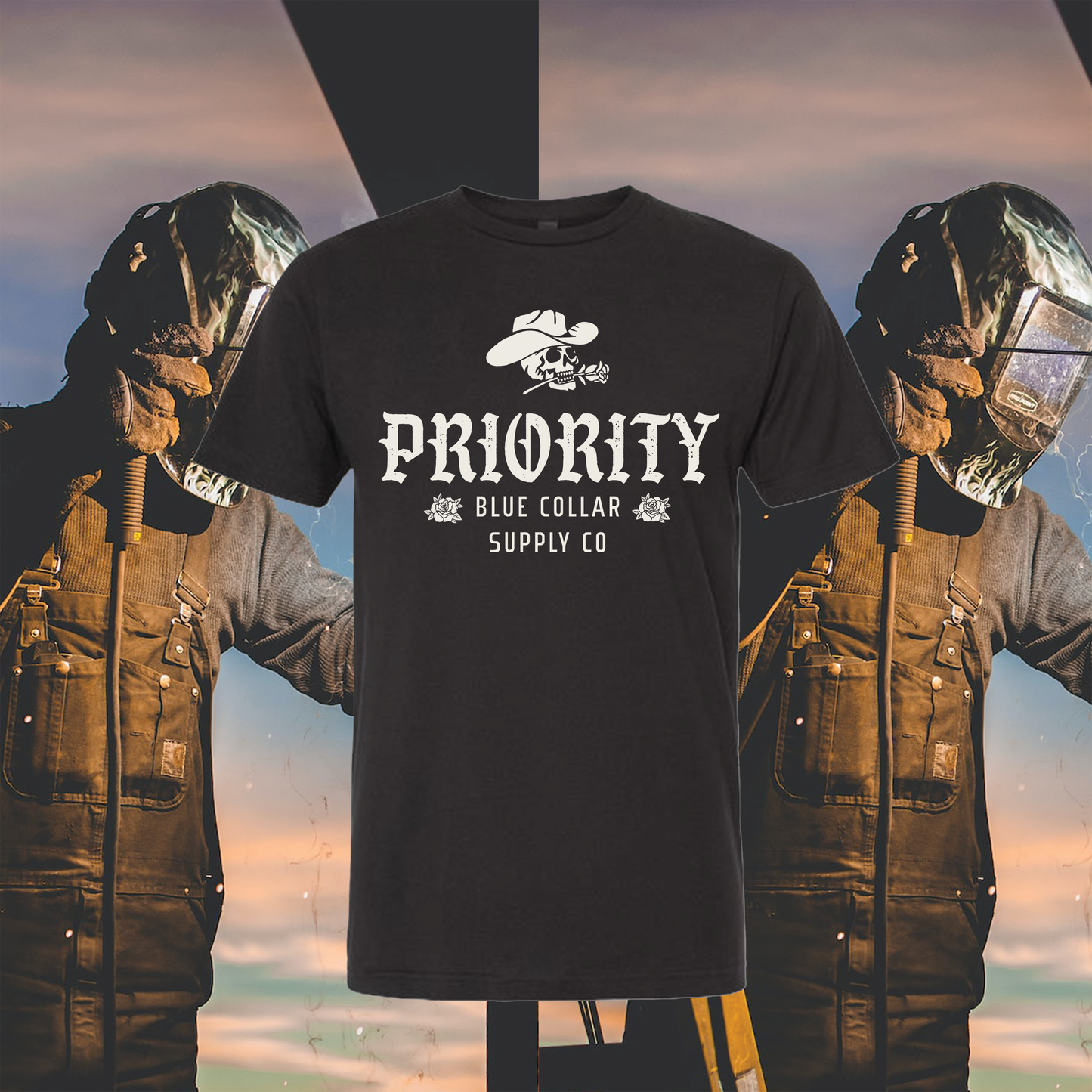 BLUE COLLAR COWBOY TEE