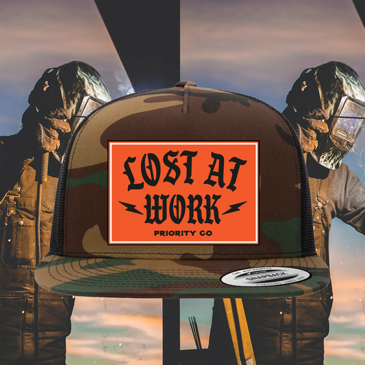LOST AT WORK CAMO HAT